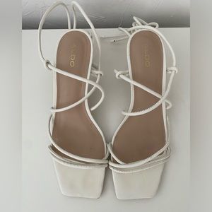 Aldo PYTHODINA White Sandal Heels